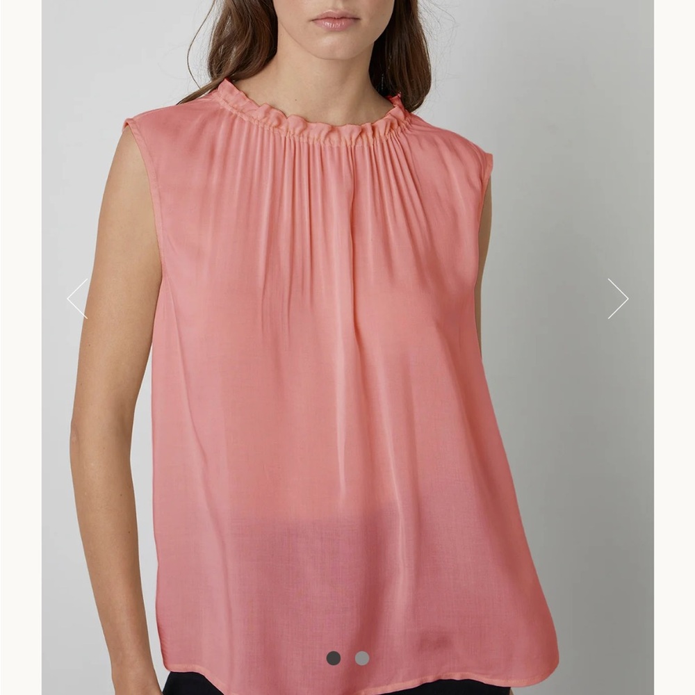 Velvet by Graham & Spencer Pink Sleeveless Blouse